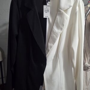 Ashley Stewart Black and White Blazer